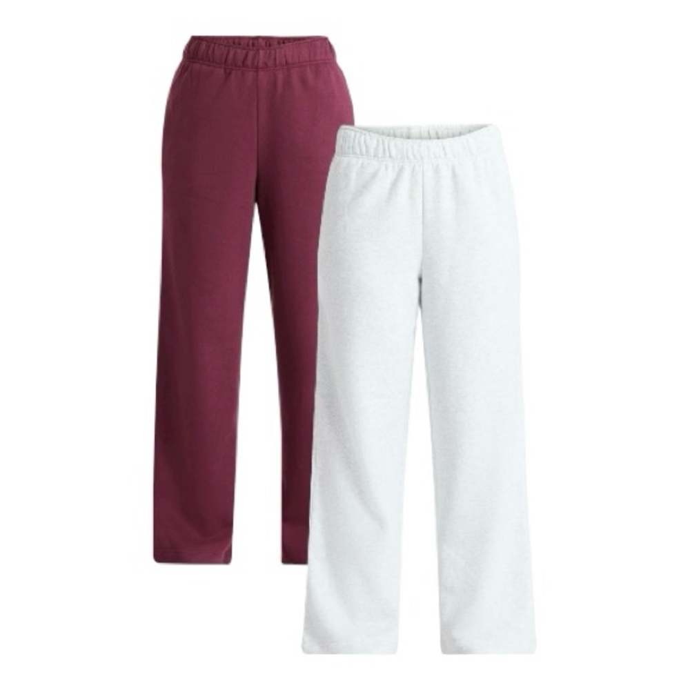 Women’s Maroon and White Pants Set